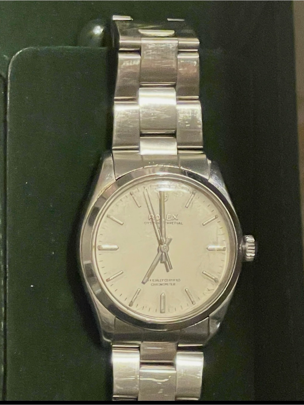 Rolex Silver Dial Oyster Perpetual Stainless Steel 34mm Working See Video